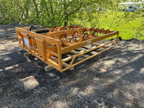 bale accumulator skid steer|hay accumulator for skid steer.